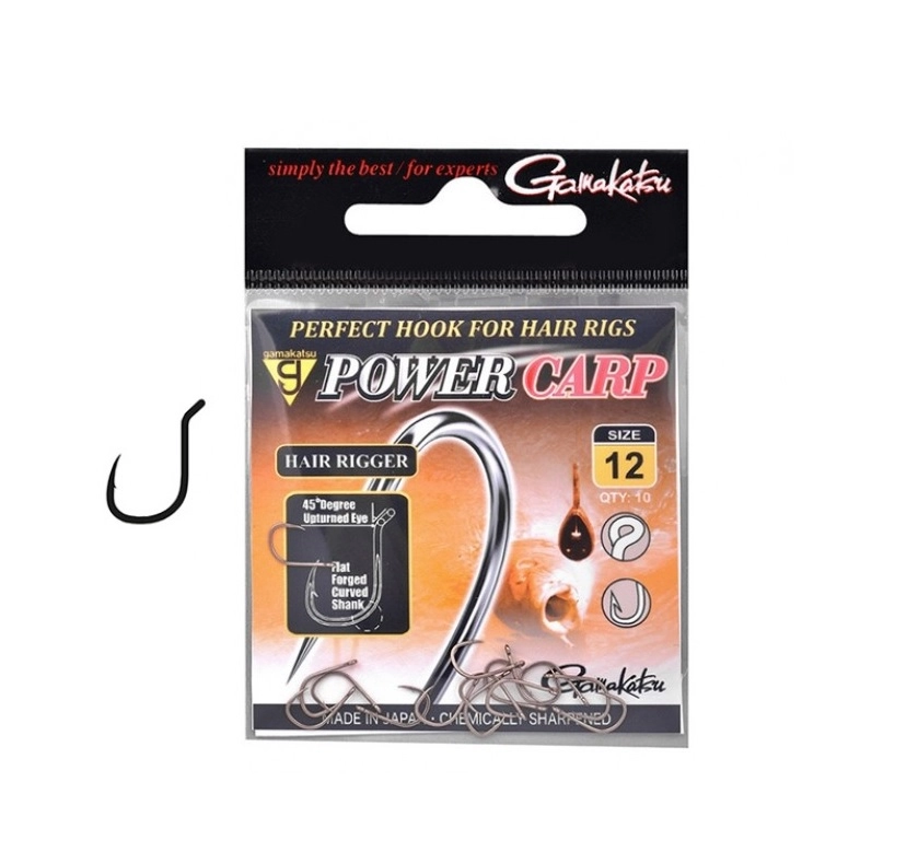 Háčiky Gamakatsu Power Carp Hair Rigger / Háčiky / očkové háčiky